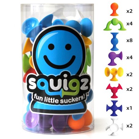 Ventouses pour bébé - Pip Squigz - Fat Brain Toys