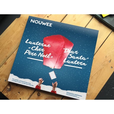 Lanterne ''Cher Père Noël'' - Nouwee - Emballage