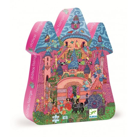 Puzzle Silhouette Château Féérique 54 morceaux - Djeco Djeco