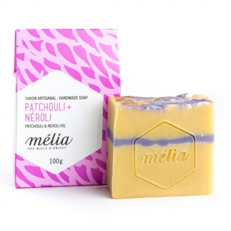 Savon Artisanal Mélia Patchouli + Néroli - MÉLIA Miels D'Anicet