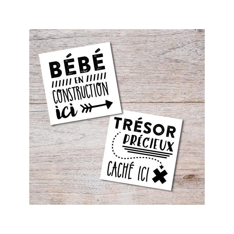Tatouages Temporaires Bebe En Construction Pico