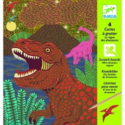When Dinosaures Reigned Scratch Boards - Djeco