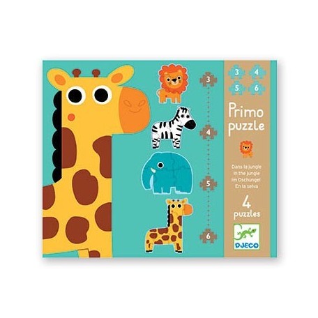 Primo Puzzle Dans la Jungle - Djeco Djeco