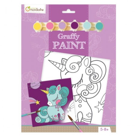 Unicorn Graffy Paint Paint Set - Avenue Mandarine