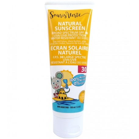 Écran solaire naturel 100 mL - Souris Verte Souris Verte