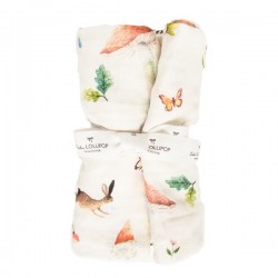 Bamboo Muslin Swaddle Woodland Gnome - Loulou Lollipop