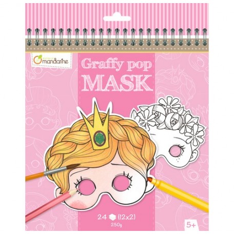 Masques à colorier Princesses et autres personnages - Avenue Mandarine Avenue Mandarine