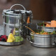 Contenant 2-Tier à deux étages en acier inoxydable - To-Go Ware