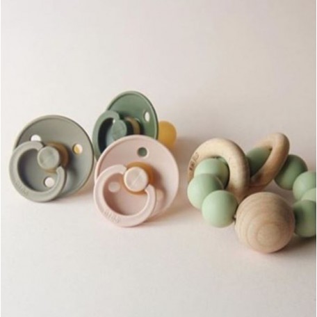 Natural Rubber Pacifier 0-6 months - Bibs