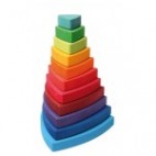 Wooden Triangle Stacking Tower - Grimm's
