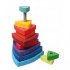 Wooden Triangle Stacking Tower - Grimm's