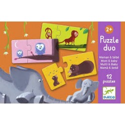 Puzzle Duo Maman et bébé - Djeco Djeco