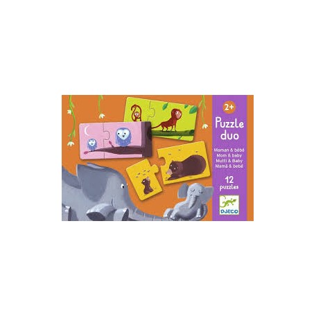Puzzle Duo Mommy and Baby - Djeco
