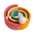 Wooden Rainbow 6 pieces pastel - Grimm's
