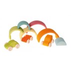 Wooden Rainbow 6 pieces pastel - Grimm's