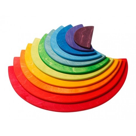 Demi-cercles en bois Arc-en-ciel - Grimm's Grimm's