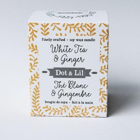 White tea & Ginger Soy Candle - Dot & Lil
