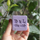 Lavender & Hibiscus sparkling milk bath cube - Dot & Lil