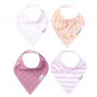 Lola Baby Bandana Bibs 4-Pack - Copper Pearl