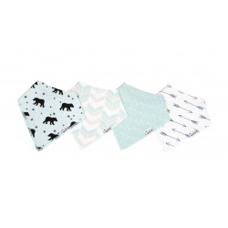Archer Baby Bandana Bibs 4-Pack - Copper Pearl