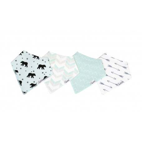 Archer Baby Bandana Bibs 4-Pack - Copper Pearl