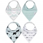Archer Baby Bandana Bibs 4-Pack - Copper Pearl