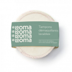 8 Tampons Démaquillants Lavables Bambou et Coton Biologique - La Looma La Looma