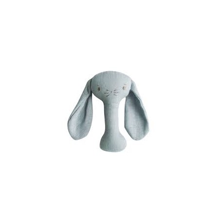 Grey Bobby Bunny Stick Rattle - Alimrose
