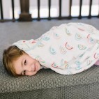 Bamboo Muslin Swaddle Hydrangea - Loulou Lollipop