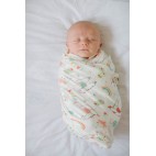 Bamboo Muslin Swaddle Llama - Loulou Lollipop