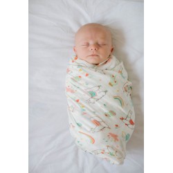 Bamboo Muslin Swaddle Llama - Loulou Lollipop