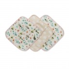 Set of 3 Cactus Floral Deluxe Bamboo Muslin Washcloth - Loulou Lollipop