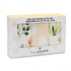Set of 3 Cactus Floral Deluxe Bamboo Muslin Washcloth - Loulou Lollipop