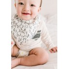 Set of 2 Blushing Protea Bamboo Muslin Bandana Bibs - Loulou Lollipop