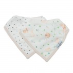 2 bavoirs en mousseline de bambou Prairie de lapins - Loulou Lollipop Loulou Lollipop