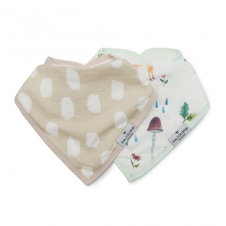 2 bavoirs en mousseline de bambou Gnome des bois - Loulou Lollipop Loulou Lollipop