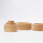 Natural Wood Stackable Bowls - Grimm's