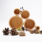 Natural Wood Stackable Bowls - Grimm's