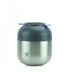 Medium Grey Insulated Food Jar - Minimal