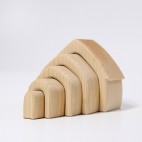 Natural Wood Stackable House - Grimm's