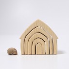 Natural Wood Stackable House - Grimm's