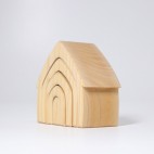 Natural Wood Stackable House - Grimm's