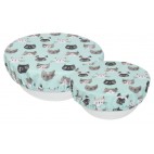 Set of 2 Bowl covers - Cats