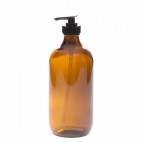 Amber Glass Pump Bottle 236 ml - La Looma