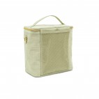 Large Linen Insulated Lunch Bag Sage Green - SoYoung