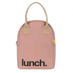 Zipper Lunch Bag Mauve / Pink - Fluf