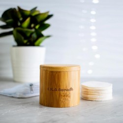 Bamboo makeup remover pads kit - Ola Bamboo