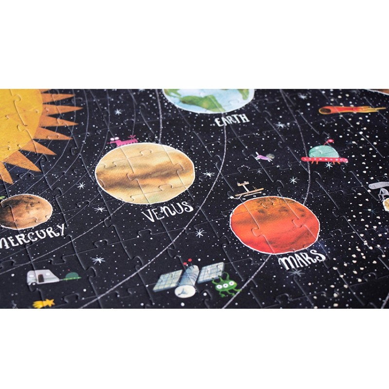 Casse-tête 200 pièces Discover the planets Brille dans le noir - Lo