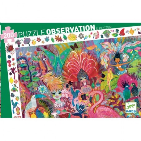 Observation Puzzle Rio Carnival 200 pieces - Djeco 