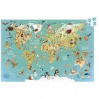Puzzle 500 pieces World Map - Vilac